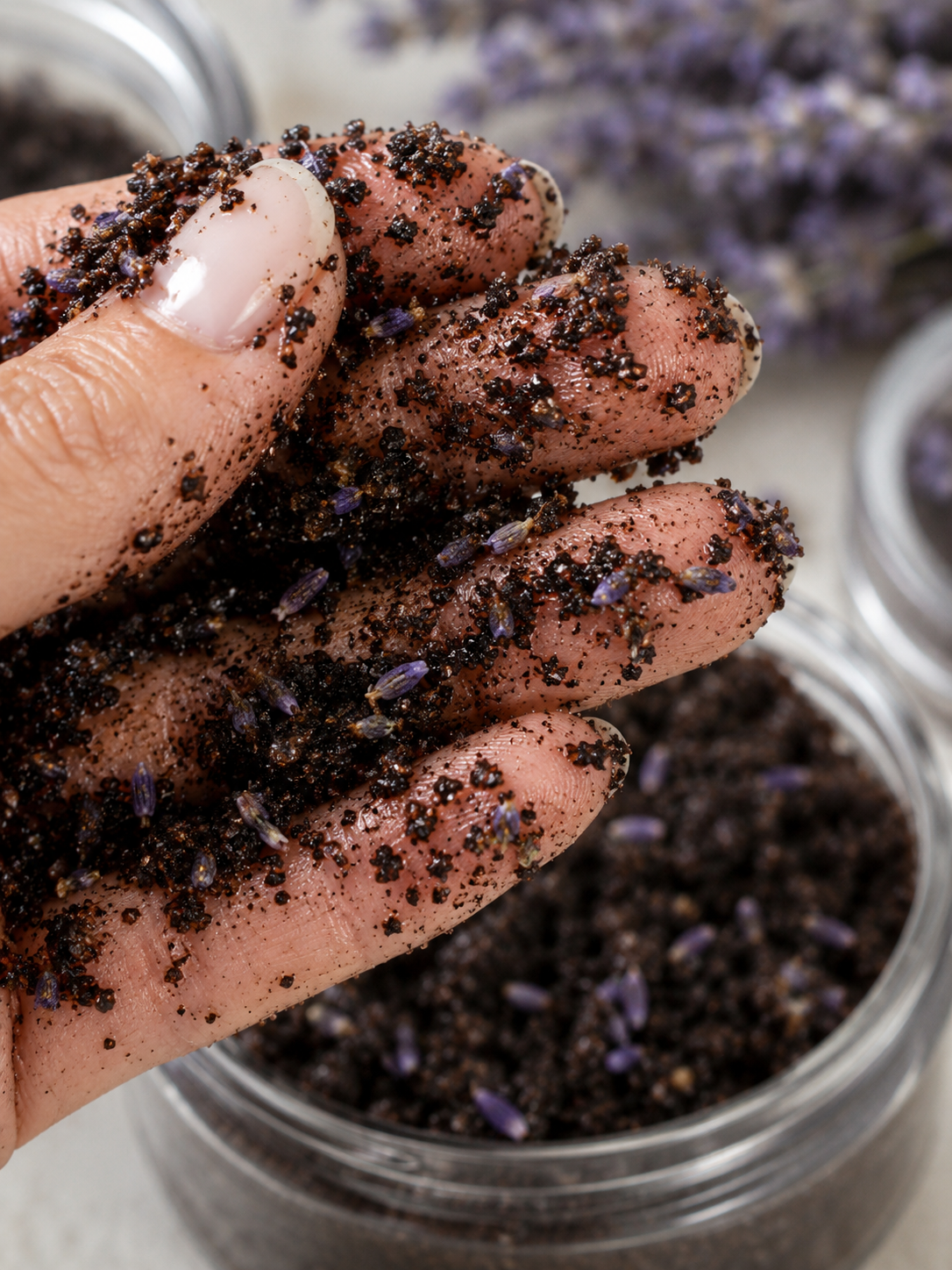 Calm Brew Scrub | سكراب القهوة باللافندر 💜