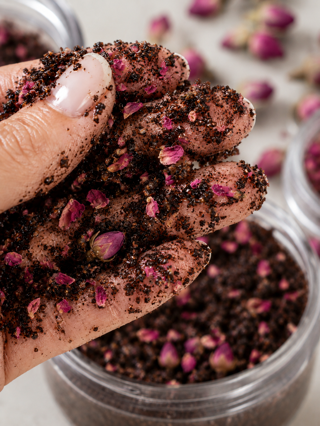 Rose Bloom Scrub 🌸 | سكراب القهوة بالورد