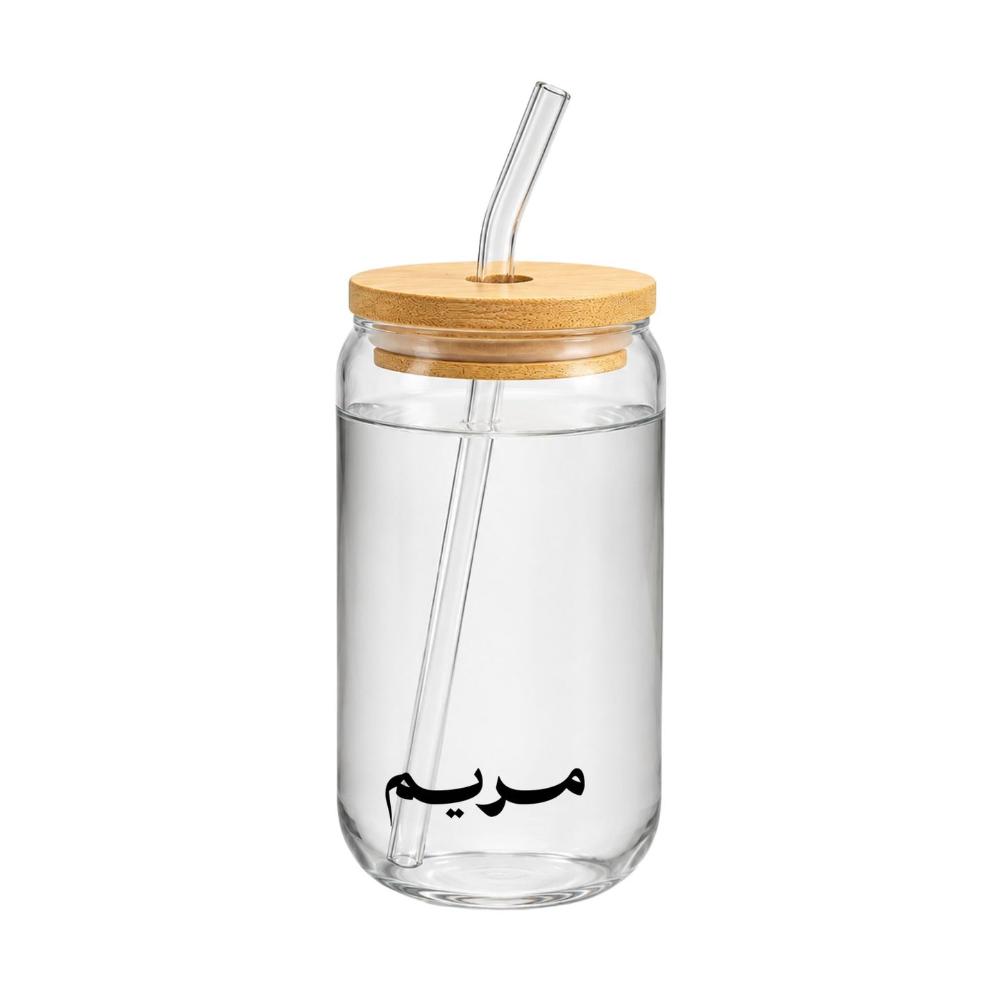 كوب زجاجي للقهوة المثلجة