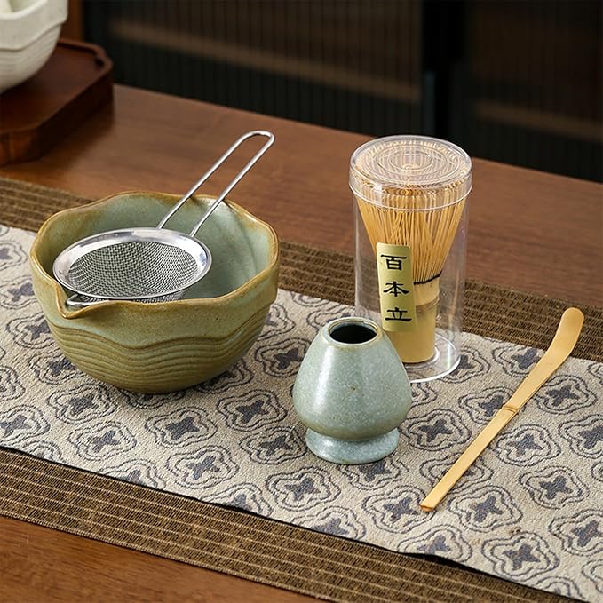 Topsky 5pcs Matcha Stirrer Set, Matcha Whisk Set,