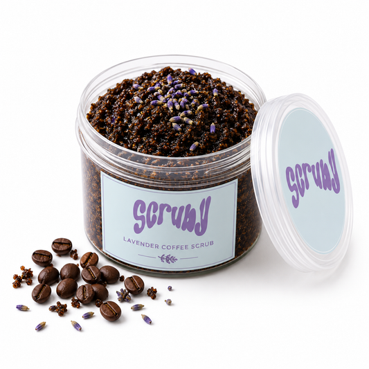 Calm Brew Scrub |  سكراب القهوة باللافندر 💜